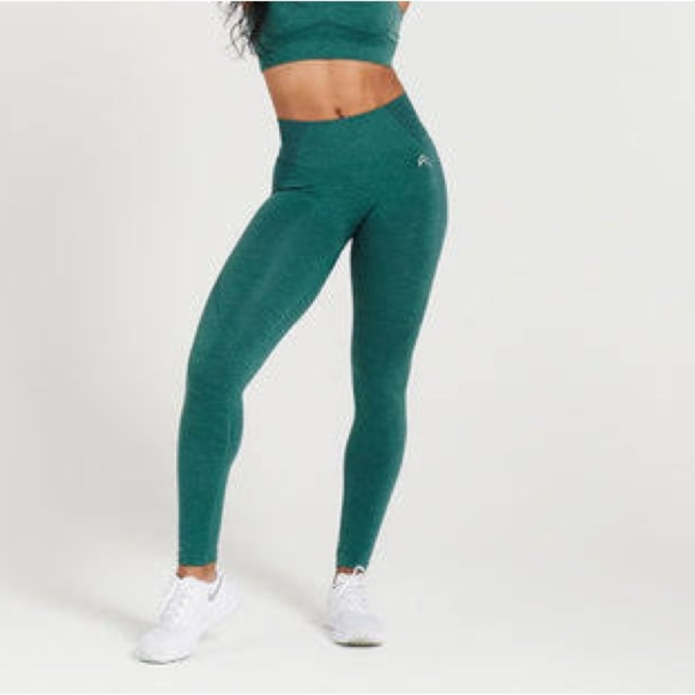 Oner Active Classic Seamless Leggings Mineral Green Marl Size Medium short